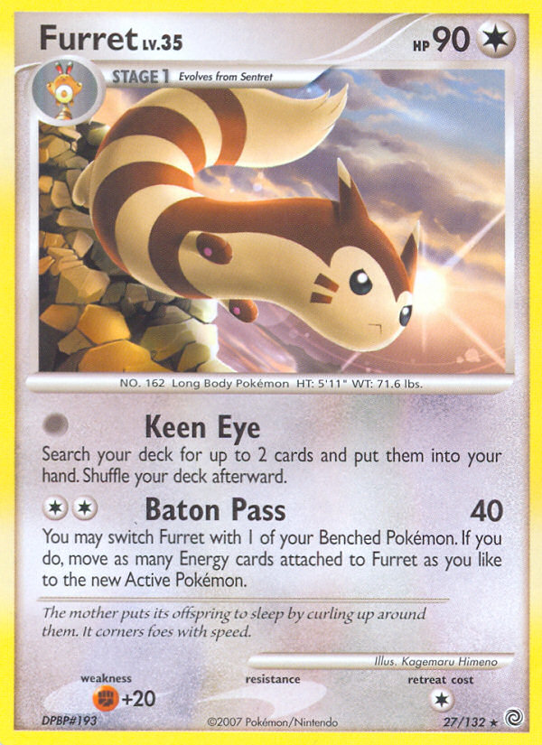 Furret (27/132) [Diamond & Pearl: Secret Wonders] | Exor Games New Glasgow