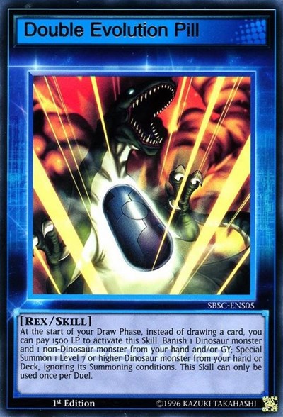 Double Evolution Pill (Skill Card) [SBSC-ENS05] Ultra Rare | Exor Games New Glasgow