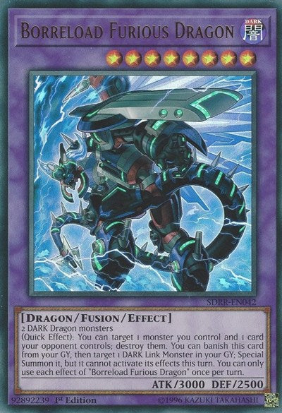 Borreload Furious Dragon [SDRR-EN042] Ultra Rare | Exor Games New Glasgow