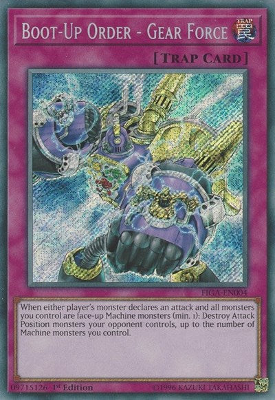 Boot-Up Order - Gear Force [FIGA-EN004] Secret Rare | Exor Games New Glasgow