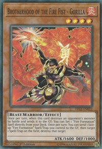 Brotherhood of the Fire Fist - Gorilla [FIGA-EN022] Super Rare | Exor Games New Glasgow