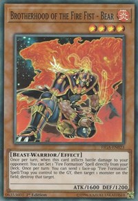 Brotherhood of the Fire Fist - Bear [FIGA-EN023] Super Rare | Exor Games New Glasgow