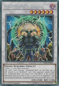 Archfiend's Call [FIGA-EN032] Secret Rare | Exor Games New Glasgow