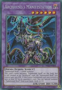 Archfiend's Manifestation [FIGA-EN034] Secret Rare | Exor Games New Glasgow