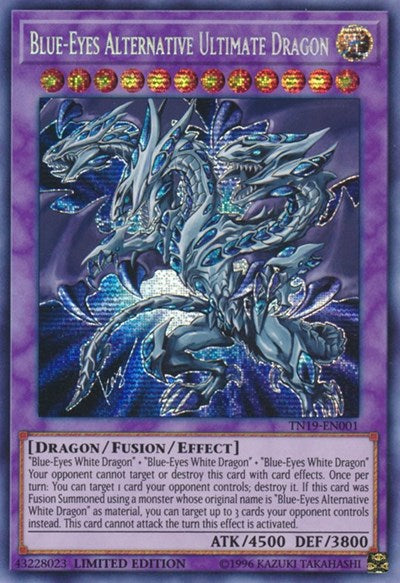 Blue-Eyes Alternative Ultimate Dragon [TN19-EN001] Prismatic Secret Rare | Exor Games New Glasgow