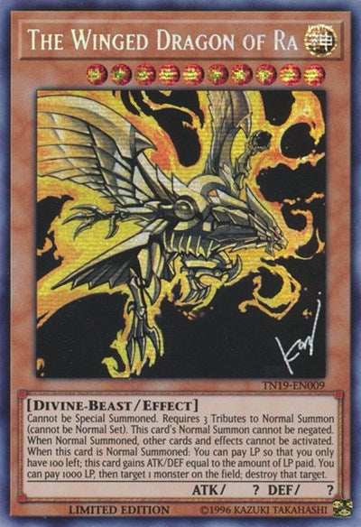 The Winged Dragon of Ra [TN19-EN009] Prismatic Secret Rare | Exor Games New Glasgow