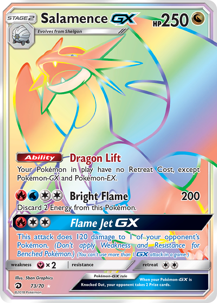 Salamence GX (73/70) [Sun & Moon: Dragon Majesty] | Exor Games New Glasgow