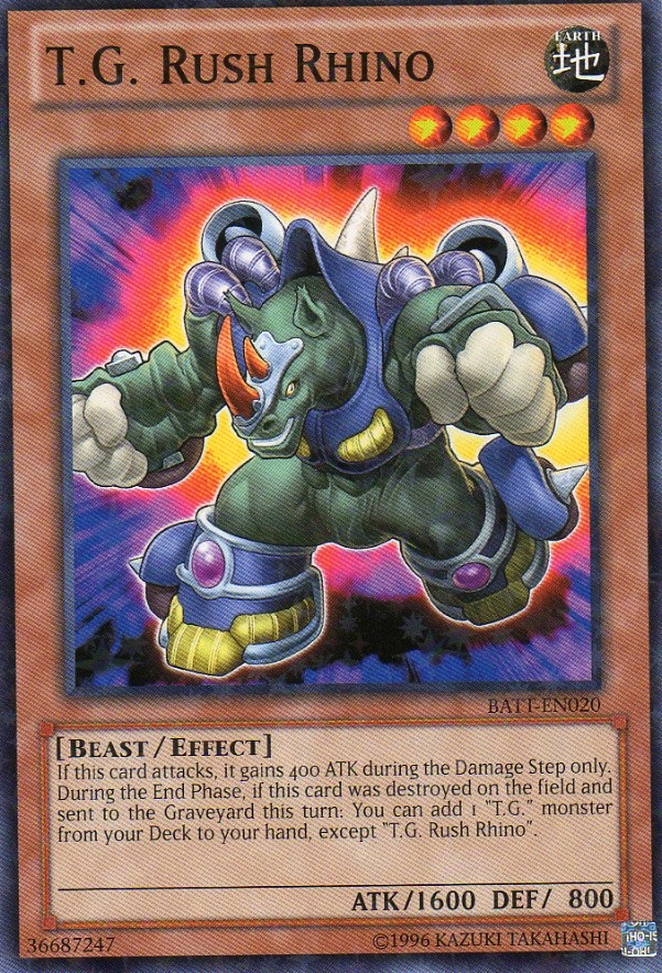 T.G. Rush Rhino [BATT-EN020] Starfoil Rare | Exor Games New Glasgow