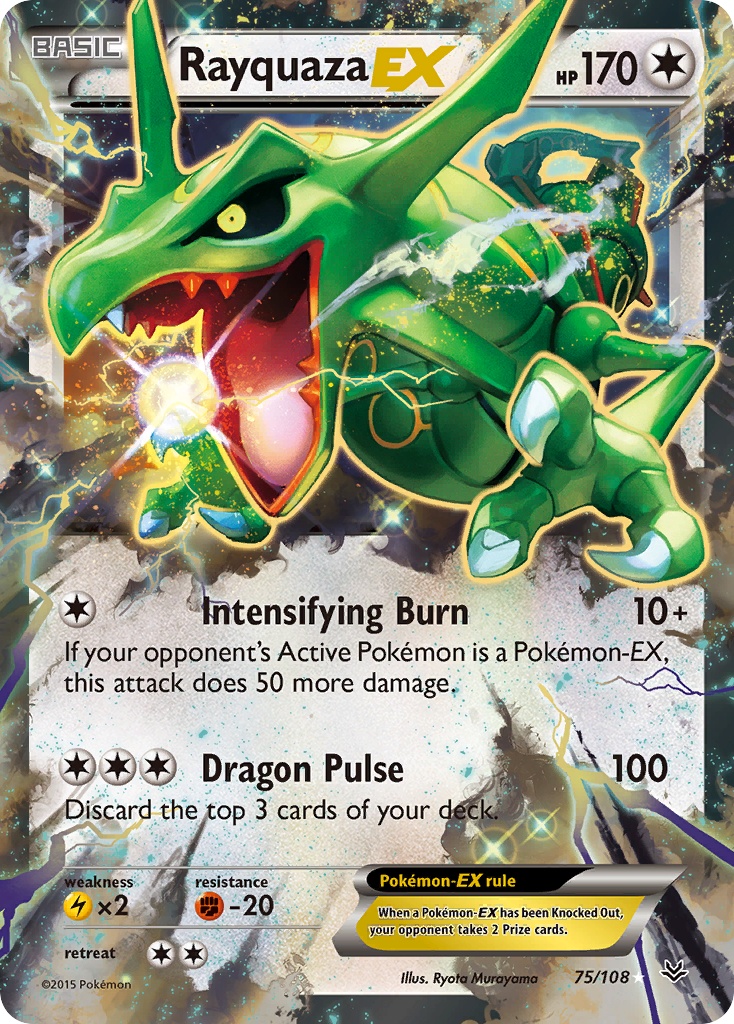 Rayquaza EX (75/108) [XY: Roaring Skies] | Exor Games New Glasgow