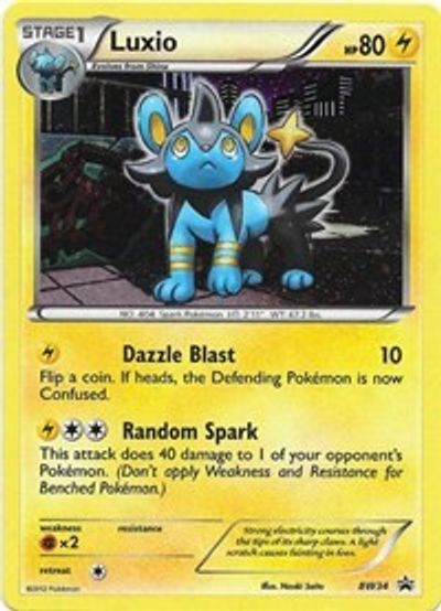 Luxio (BW34) (Cosmos Holo) [Black & White: Black Star Promos] | Exor Games New Glasgow