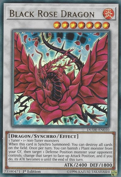 Black Rose Dragon [DUDE-EN010] Ultra Rare | Exor Games New Glasgow