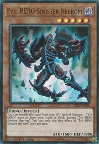 Evil HERO Sinister Necrom [LED5-EN014] Ultra Rare | Exor Games New Glasgow