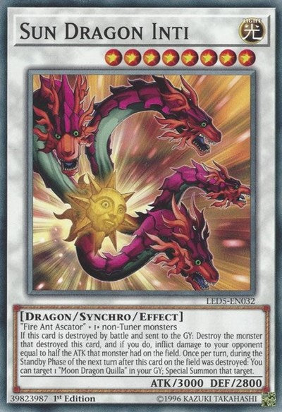 Sun Dragon Inti [LED5-EN032] Common | Exor Games New Glasgow