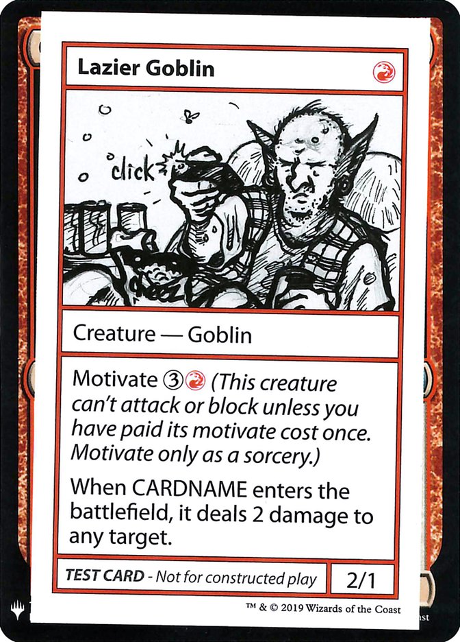 Lazier Goblin [Mystery Booster Playtest Cards] | Exor Games New Glasgow