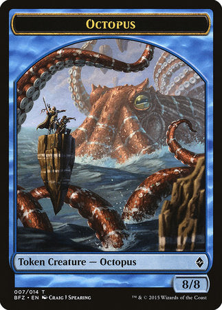 Octopus Token [Battle for Zendikar Tokens] | Exor Games New Glasgow