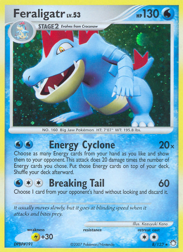 Feraligatr (8/123) [Diamond & Pearl: Mysterious Treasures] | Exor Games New Glasgow