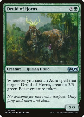 Druid of Horns [Core Set 2019] | Exor Games New Glasgow