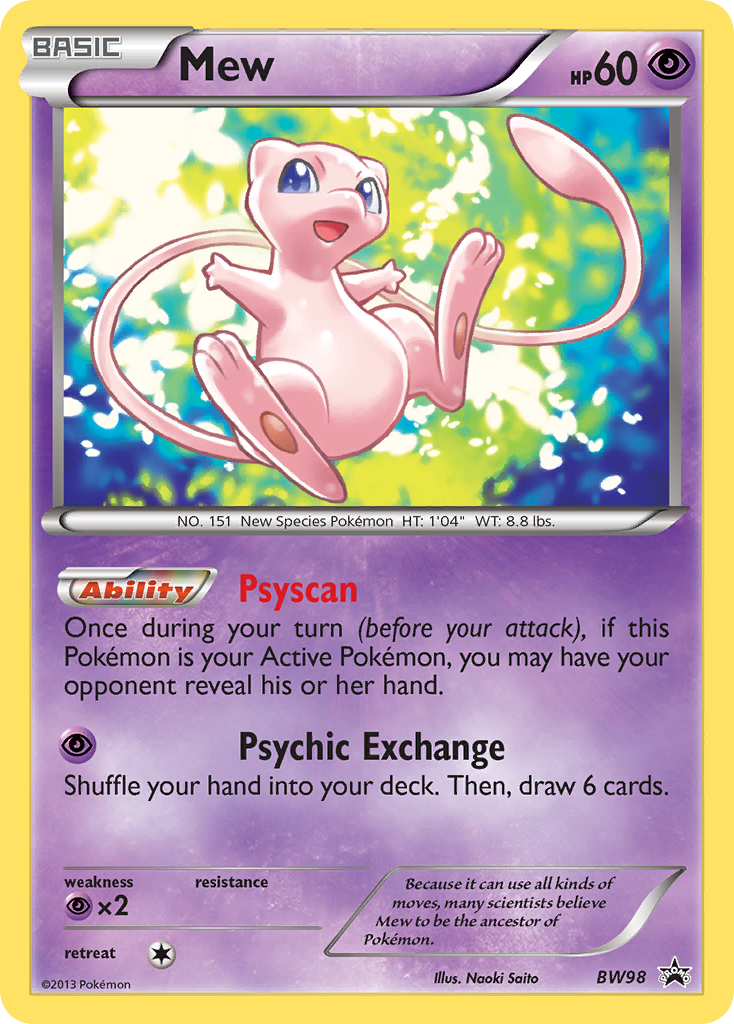 Mew (BW98) [Black & White: Black Star Promos] | Exor Games New Glasgow