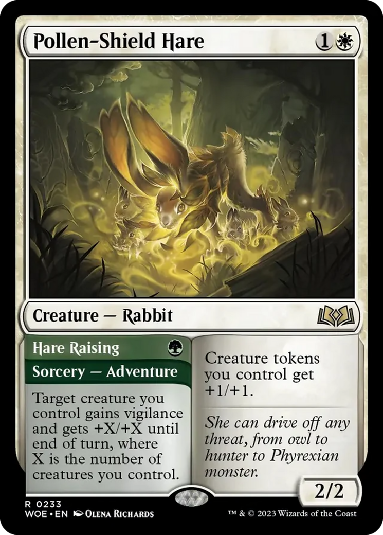 Pollen-Shield Hare // Hare Raising [Wilds of Eldraine] | Exor Games New Glasgow