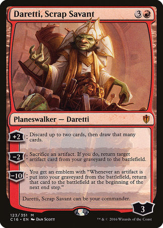 Daretti, Scrap Savant [Commander 2016] | Exor Games New Glasgow