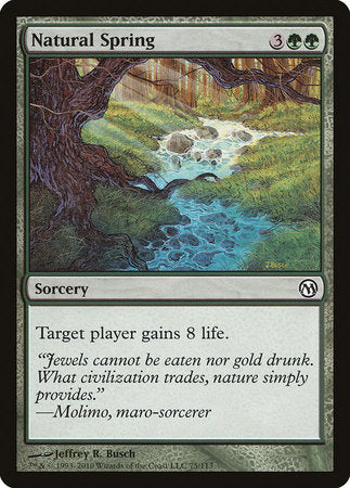 Natural Spring [Duels of the Planeswalkers] | Exor Games New Glasgow