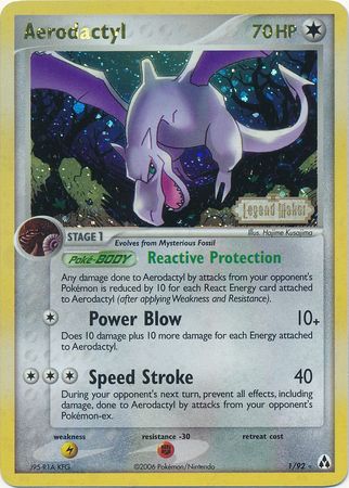 Aerodactyl (1/92) (Stamped) [EX: Legend Maker] | Exor Games New Glasgow