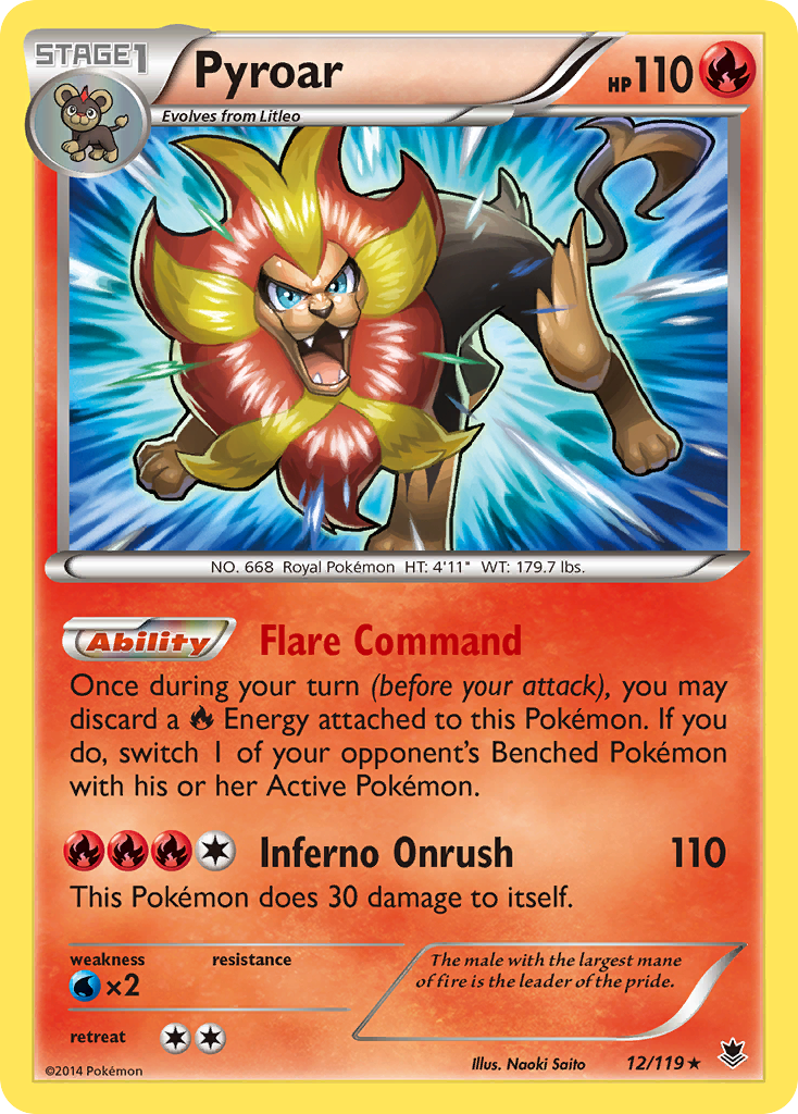 Pyroar (12/119) [XY: Phantom Forces] | Exor Games New Glasgow