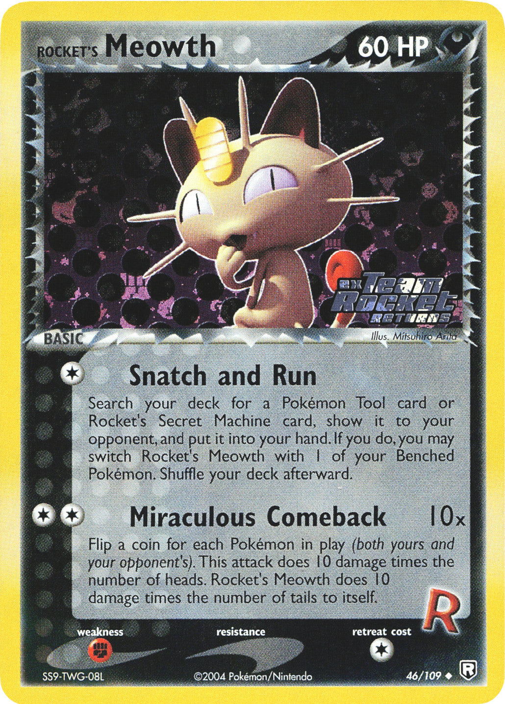 Rocket's Meowth (46/109) (Stamped) [EX: Team Rocket Returns] | Exor Games New Glasgow