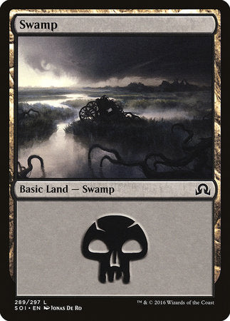 Swamp (289) [Shadows over Innistrad] | Exor Games New Glasgow