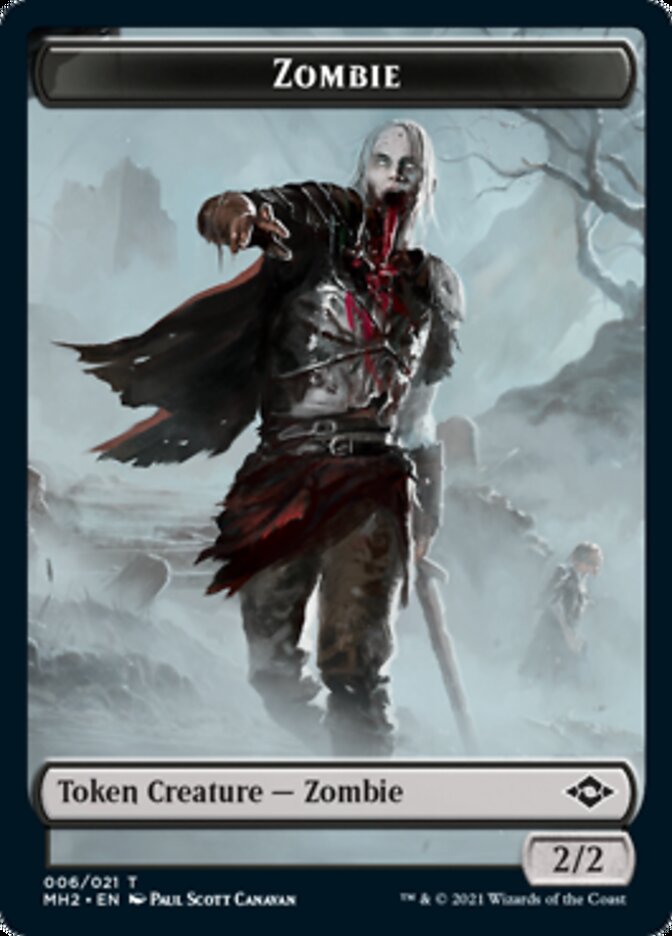 Zombie Token [Modern Horizons 2 Tokens] | Exor Games New Glasgow