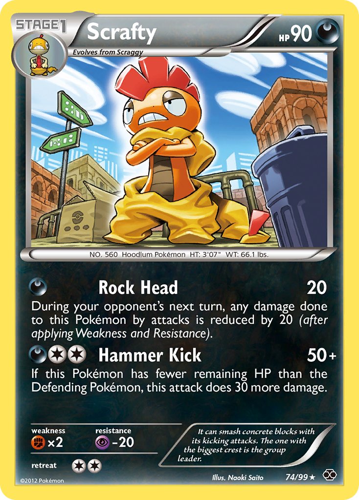 Scrafty (74/99) (Theme Deck Exclusive) [Black & White: Next Destinies] | Exor Games New Glasgow