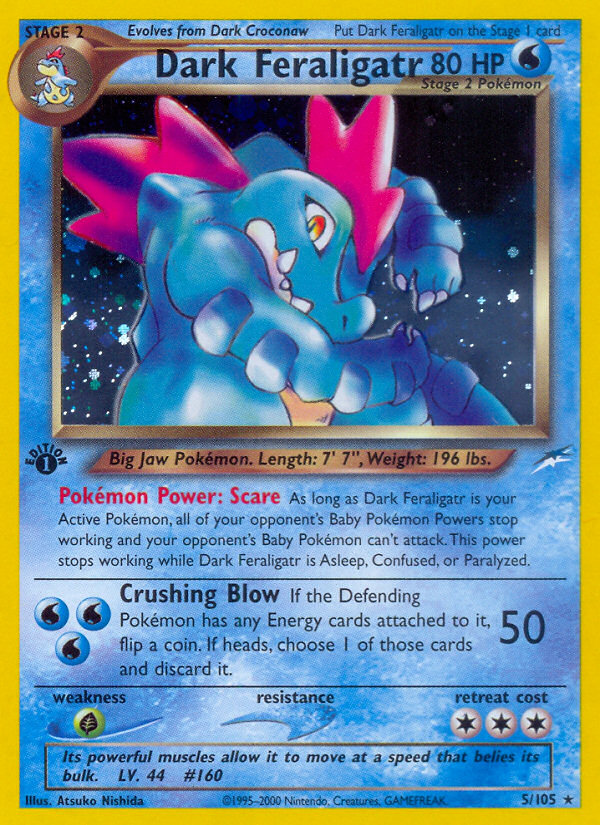 Dark Feraligatr (5/105) [Neo Destiny 1st Edition] | Exor Games New Glasgow