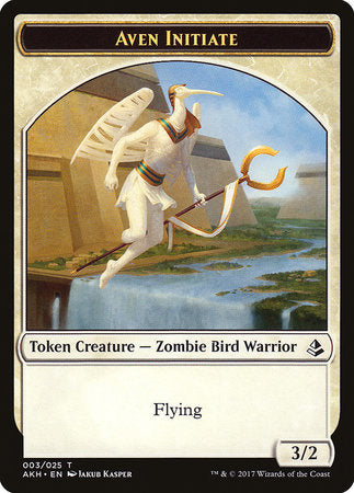 Aven Initiate Token [Amonkhet Tokens] | Exor Games New Glasgow