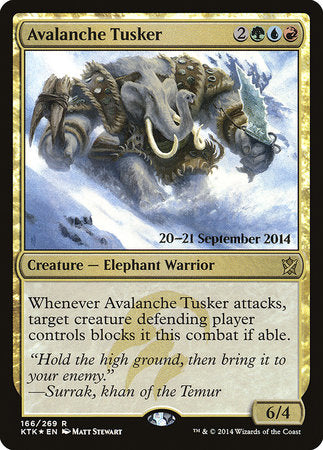 Avalanche Tusker [Khans of Tarkir Promos] | Exor Games New Glasgow