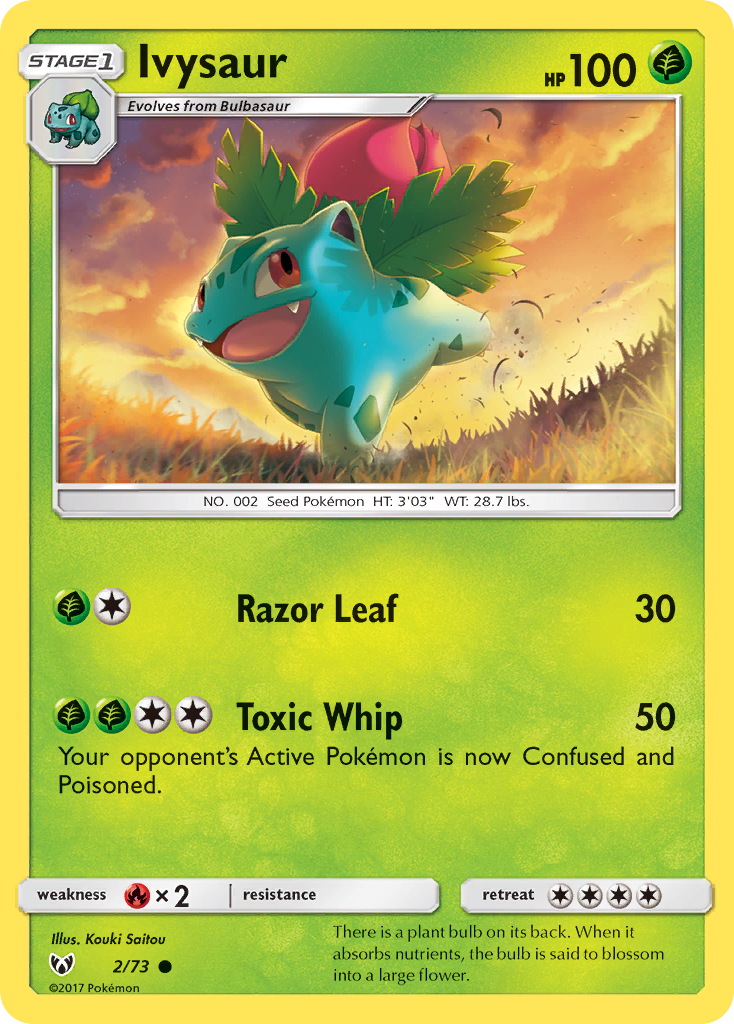 Ivysaur (2/73) [Sun & Moon: Shining Legends] | Exor Games New Glasgow