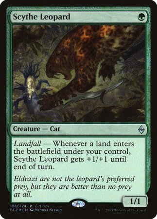 Scythe Leopard [Battle for Zendikar Promos] | Exor Games New Glasgow