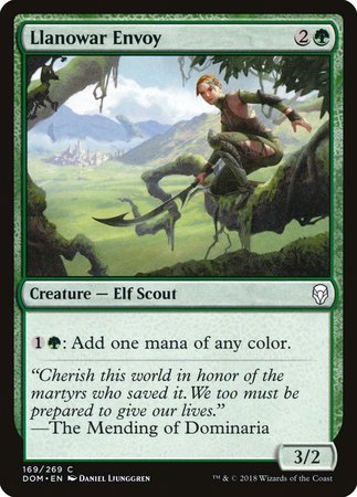 Llanowar Envoy [Dominaria] | Exor Games New Glasgow