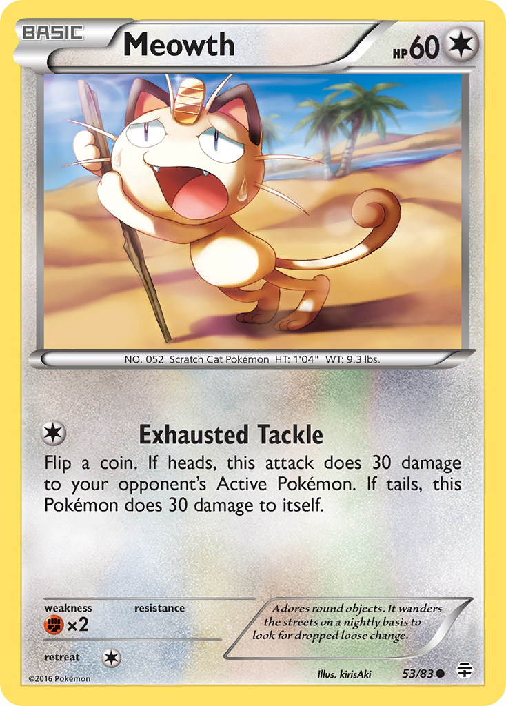 Meowth (53/83) [XY: Generations] | Exor Games New Glasgow