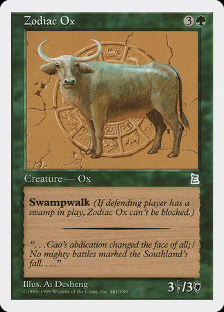 Zodiac Ox [Portal Three Kingdoms] | Exor Games New Glasgow