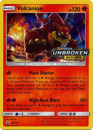 Volcanion (SM179) (Staff Prerelease Promo) [Sun & Moon: Black Star Promos] | Exor Games New Glasgow