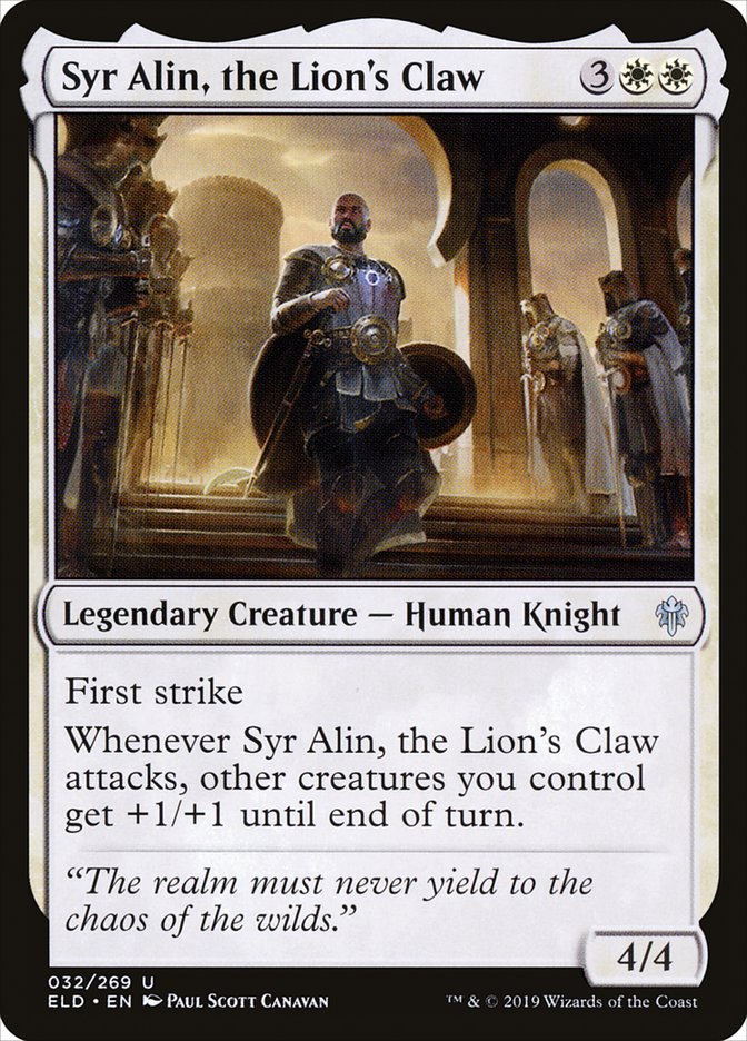 Syr Alin, the Lion's Claw [Throne of Eldraine] | Exor Games New Glasgow