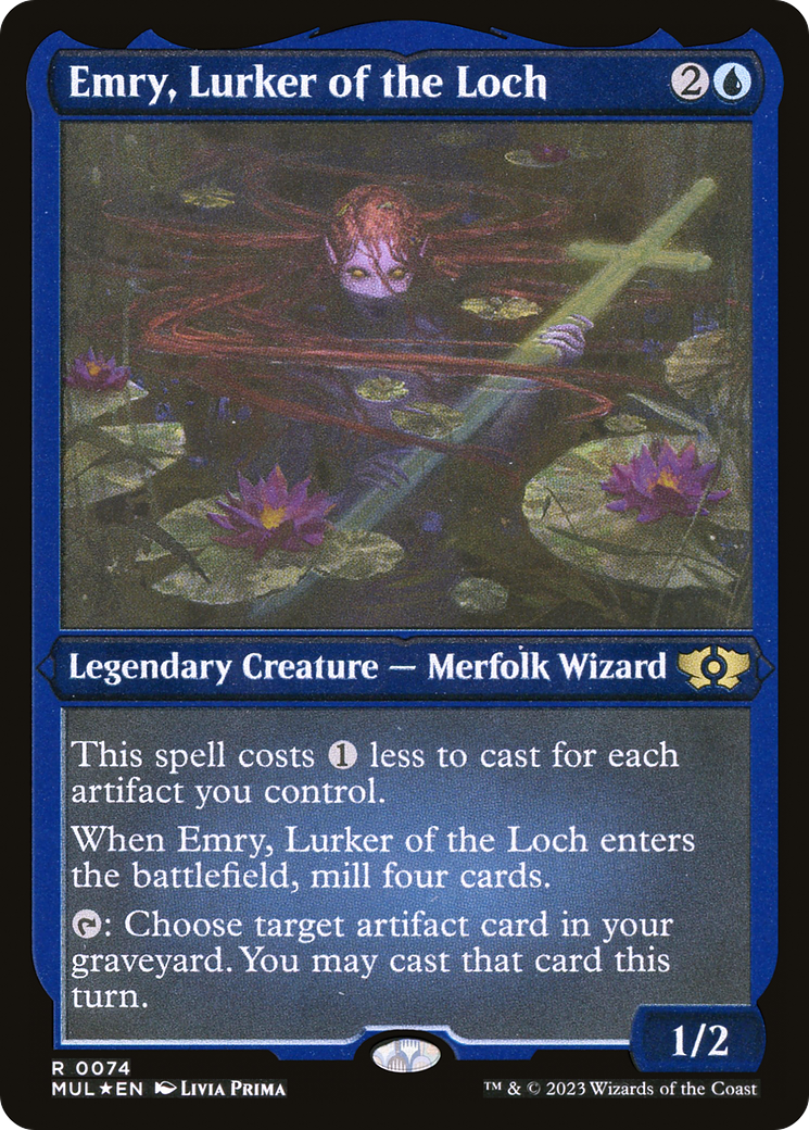 Emry, Lurker of the Loch (Foil Etched) [Multiverse Legends] | Exor Games New Glasgow