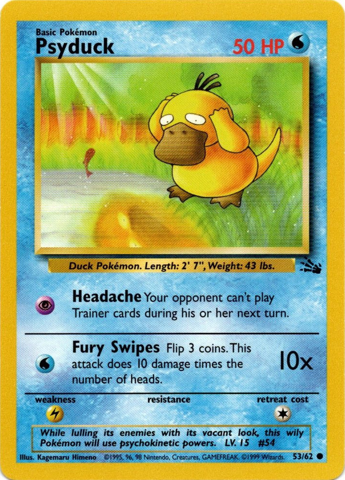 Psyduck (53/62) [Fossil Unlimited] | Exor Games New Glasgow