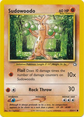 Sudowoodo (77/111) [Neo Genesis Unlimited] | Exor Games New Glasgow