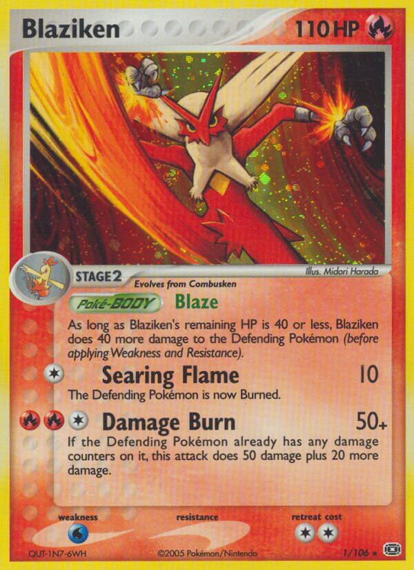 Blaziken (1/106) (Theme Deck Exclusive) [EX: Emerald] | Exor Games New Glasgow