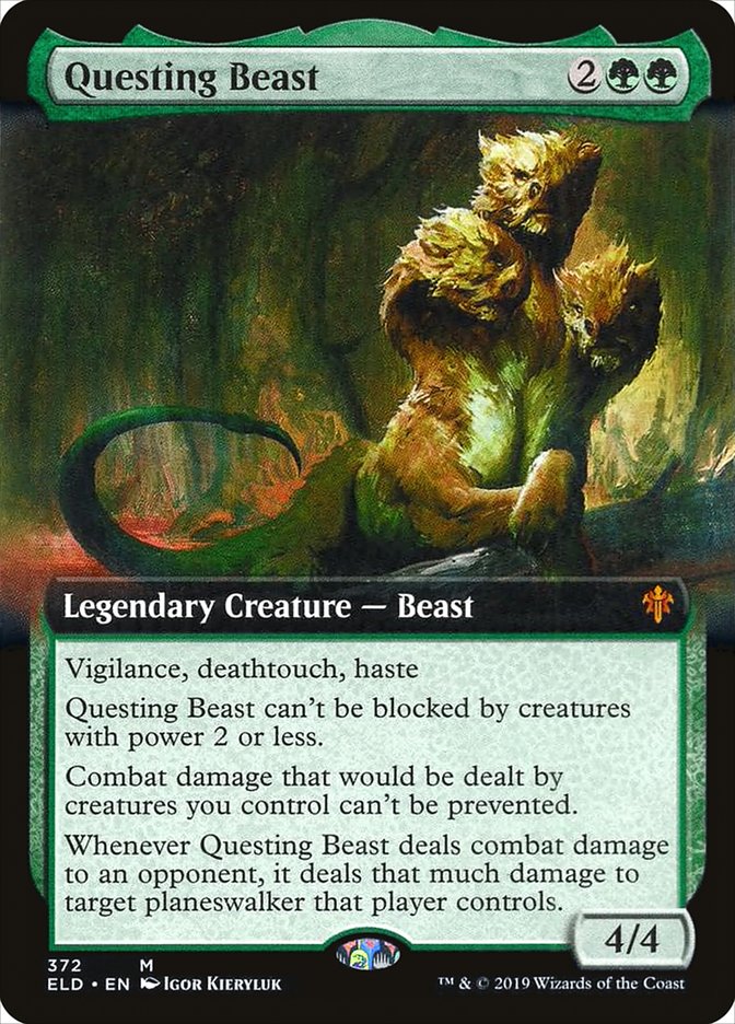 Questing Beast (Extended Art) [Throne of Eldraine] | Exor Games New Glasgow