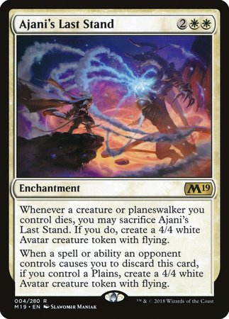 Ajani's Last Stand [Core Set 2019] | Exor Games New Glasgow