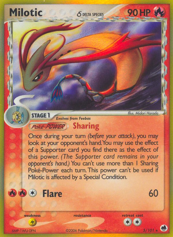 Milotic (5/101) (Delta Species) [EX: Dragon Frontiers] | Exor Games New Glasgow