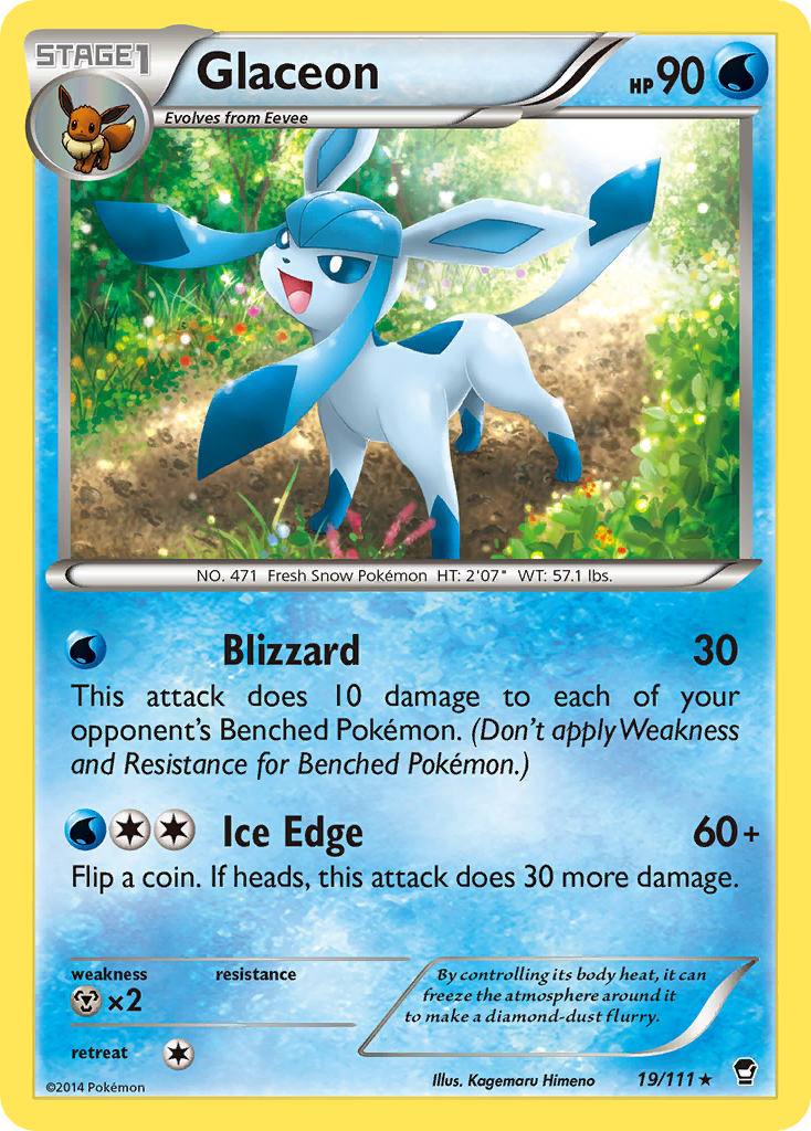 Glaceon (19/111) [XY: Furious Fists] | Exor Games New Glasgow