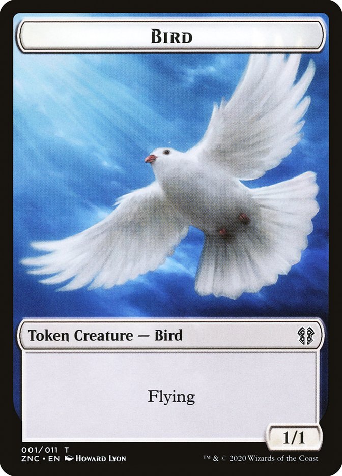 Bird // Kor Ally Double-sided Token [Zendikar Rising Commander Tokens] | Exor Games New Glasgow